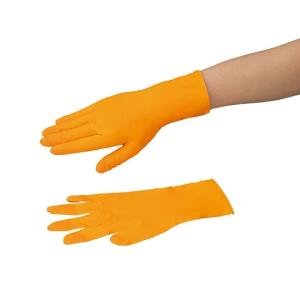 アズワン（asone） 耐薬手袋 ORANGE NITRILE M 90枚入 (4-1060-02