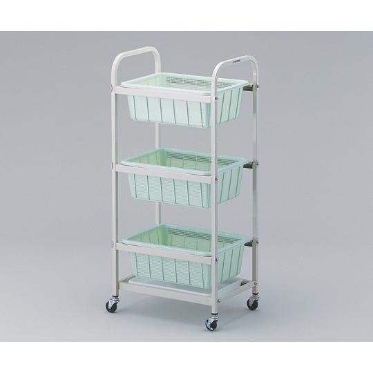 三段ワゴン 518×363×1120mm アズワン TY-3H-R (4-149-02)