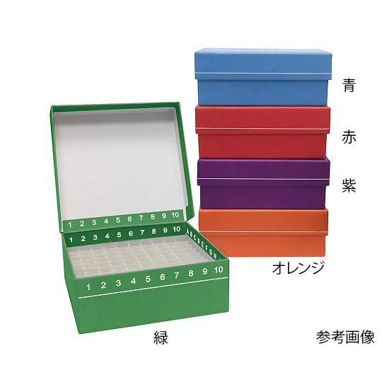 ヒンジ開閉フリーザーボックス 10×10 赤 5個入 MTC Bio R2700-R (4-1866...