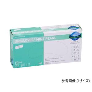 UNIGLOVES カラフルニトリル手袋 S 緑 100枚入 6802 MINT (4-2492-06)の商品画像