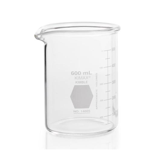 極厚ビーカー KIMAX(R) 600mL KIMBLE 14005-600 (4-6619-03)