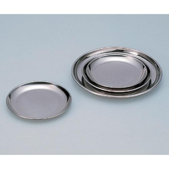 ステンレス丸皿 φ182×15mm 丸山ステンレス R‐3 (5-179-03)