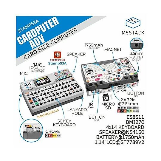 M5Stack Cardputer Adv M5StampS3A搭載 M5Stack M5STACK...