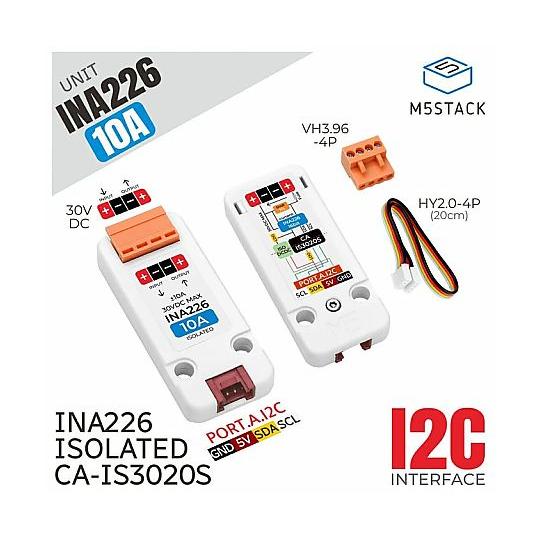 M5Stack INA226-10A 電流電圧測定ユニット 絶縁型±10Aレンジ M5Stack M...