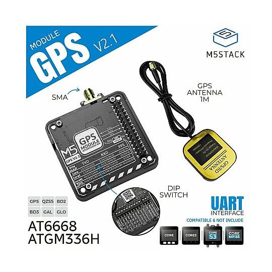 M5Stack用GPSモジュール V2.1 ATGM336H M5Stack M5STACK-M00...