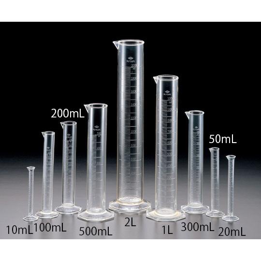TPX R メスシリンダー ポリメチルペンテン 1L サンプラテック  (6-236-08)