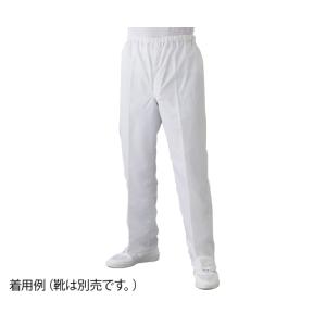 クリーンルーム用パンツ 男性用・ホワイト L 東洋リントフリー FD300A-01 L (6-7528-03)