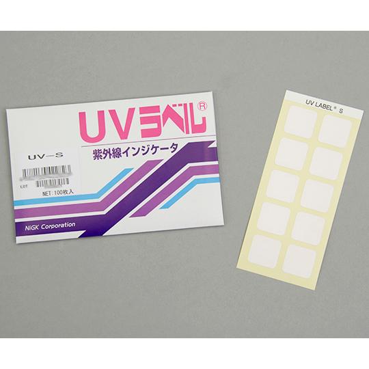 UVラベル R 不可逆/紫外線検知 100枚入 日油技研工業 UV-S (6-7789-03)