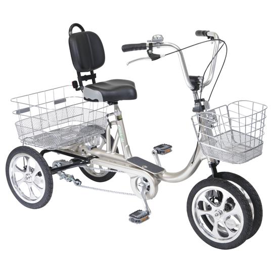 ユニバーサルサイクル パンクしない 四輪自転車 aeroクークルMII シルバー 東部 TB-M14...