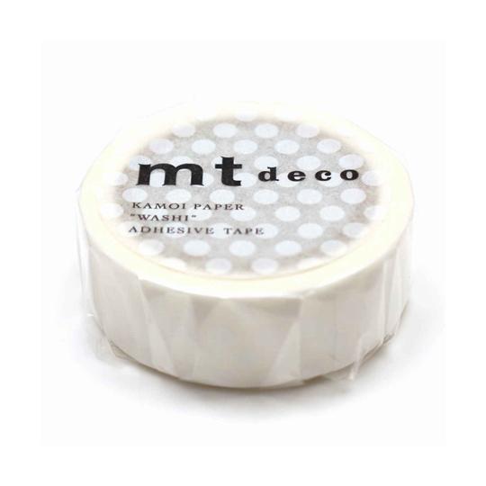 マスキングテープ ドット 幅15mm×7m mt DECO ホワイト カモ井加工紙 MT01D367...