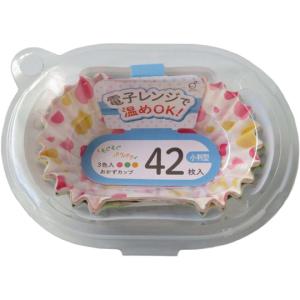 おかずカップ ドット柄 小判型 1セット 42枚入 岡崎 60-9077-93