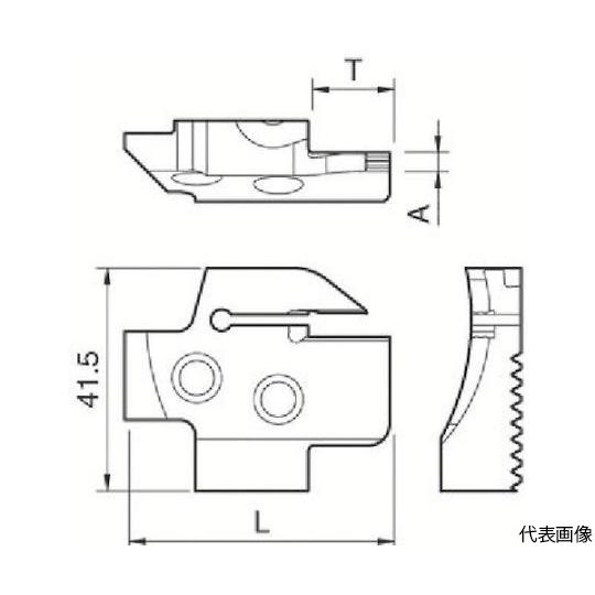 端面溝入れブレード KGDF 京セラ KGDFR-50-4C-C (61-1547-55)