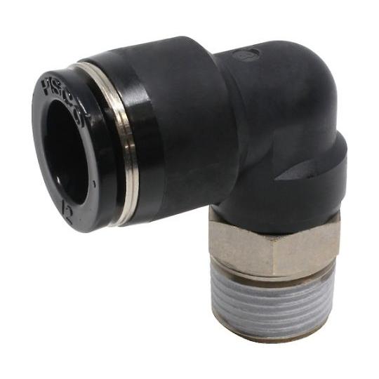 チューブフィッティング エルボ 適合外径12mm 接続口径R3/8 ピスコ PL12-03 (61-...