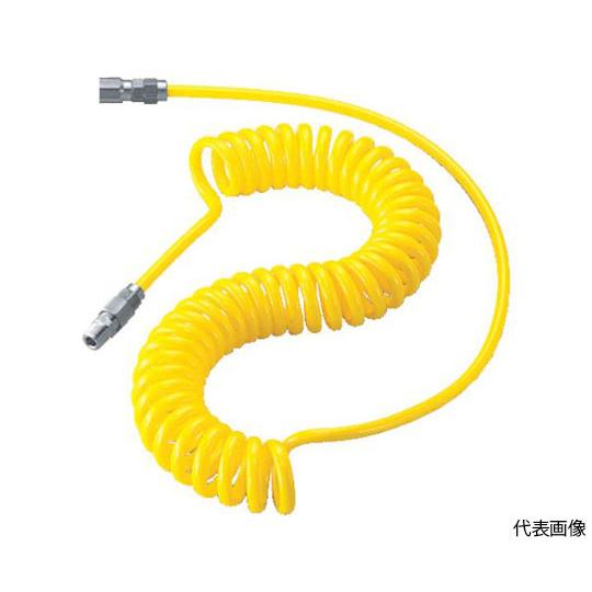 エアコイルホース スパイラルエアホース 5×8mm 6m トラスコ中山 SAH-808 (61-19...