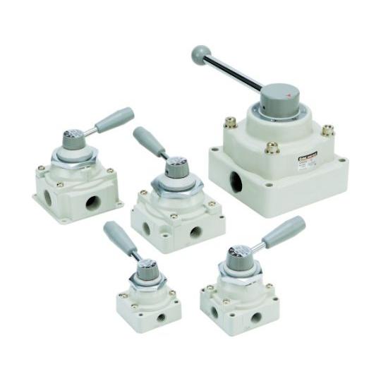 ハンドバルブ 2ポジション 接続口径Rc1/4 SMC VH202-02 (61-1967-02)