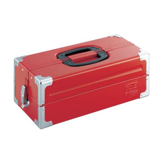 ツールケース メタル V形2段式 433X220X160mm レッド TONE BX322S (61...