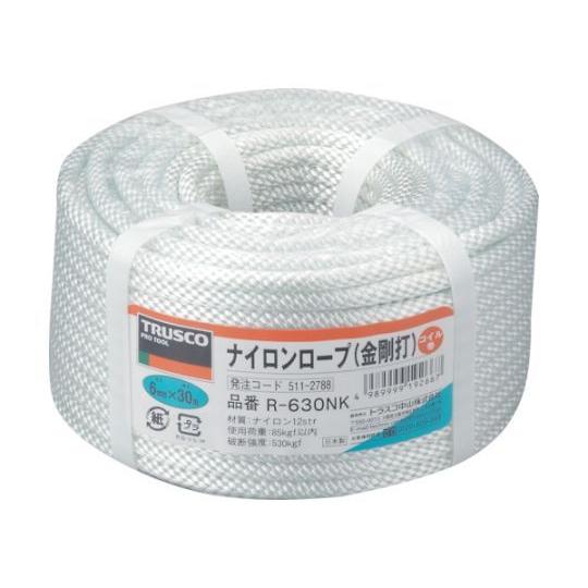 ナイロンロープ 金剛打 線径6mmX長さ30m トラスコ中山 R-630NK (61-2789-90...