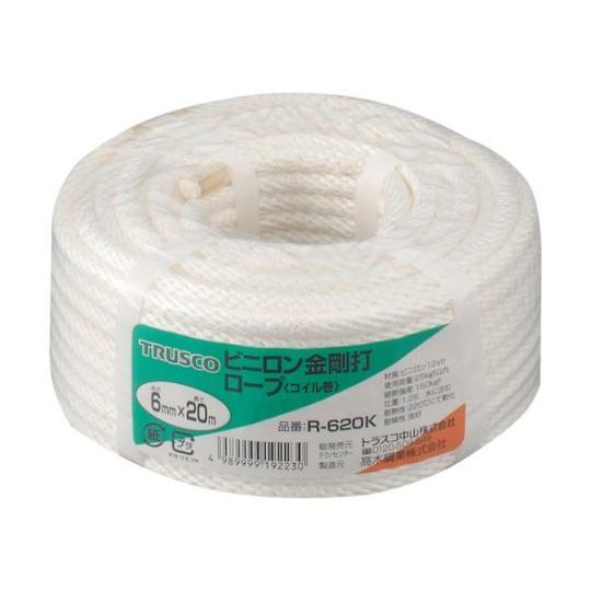 ビニロンロープ 金剛打 線径6mmX長さ20m トラスコ中山 R-620K (61-2791-54)