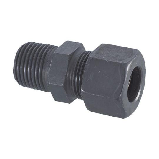 ハーフユニオン Φ10×1/4 鋼管用 くい込み継手 フジトク S-10X1/4 (61-2857-...