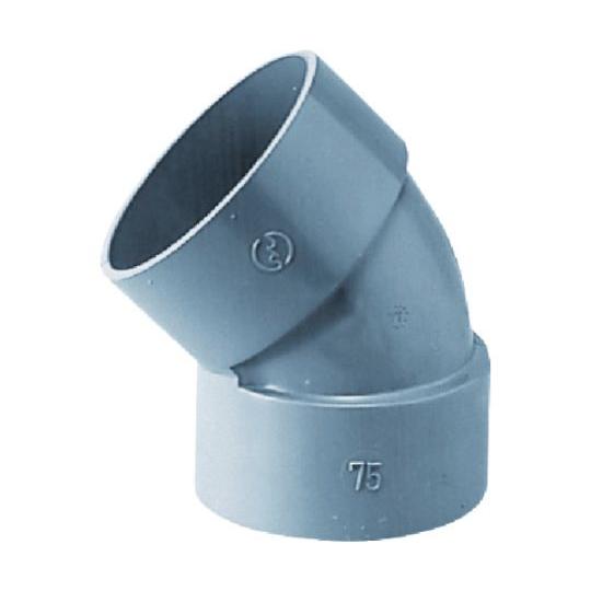 VU継手 45°エルボ VU-45L75 クボタケミックス VU45L75 (61-2864-80)