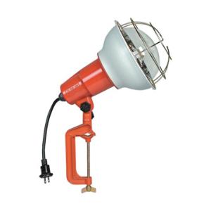ハタヤリミテッド 防雨型作業灯 リフレクターランプ500W 100V電線0.3m バイス付 RE-500 (61-2951-50)の商品画像