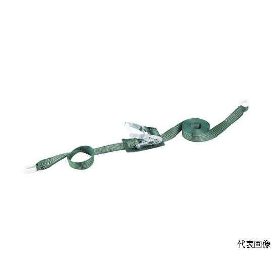 強力型ベルト荷締機 SUS金具 38mm幅 600kg アイタイプ トラスコ中山 GX38S-600...