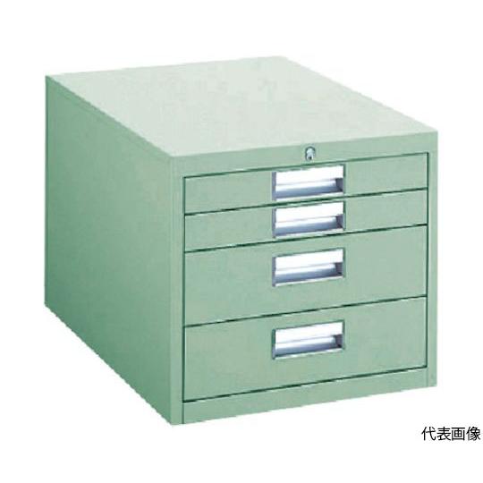 作業台用キャビネット 4段 グリーン トラスコ中山 D-4Z (61-3073-95)