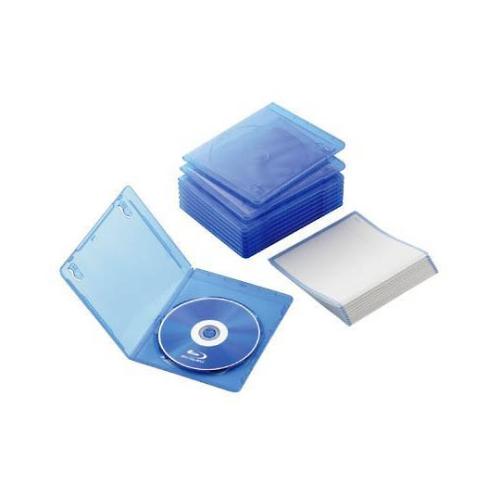 スリムブルーレイディスクケース 1枚収納 10パック クリアブルー エレコム CCD-BLUS110...