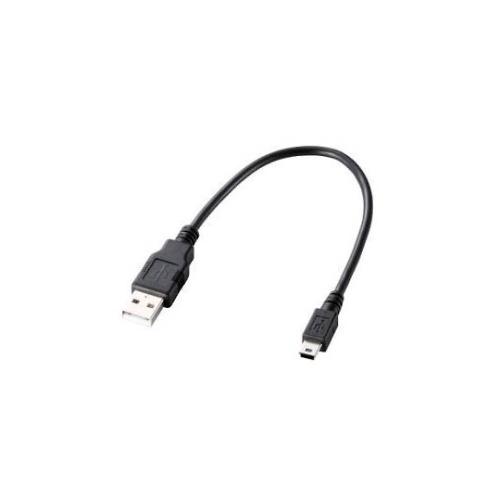USB2.0ケーブル ゲーム用 A-miniBタイプ 0.25m ブラック エレコム U2C-GMM...