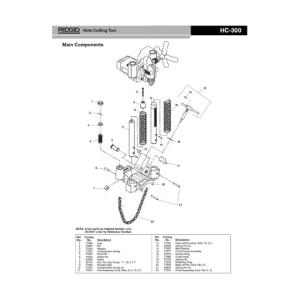 RIDGID クランクスクリューアッセンブリー Ｆ／ＨＣ−３００ 77077 (61-4041-44)の商品画像