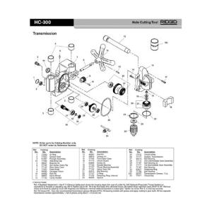 RIDGID フロントギヤ ケース Ｆ／ＨＣ−３００ 77142 (61-4041-54)の商品画像