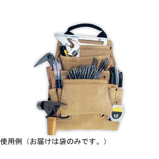 腰袋片側 革製 クニーズ AP-923T (61-4104-95)