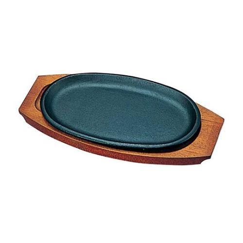 トキワ 鉄 ステーキ皿 316 小判浅 大 30cm 中部コーポレーション 2034600 (61-...