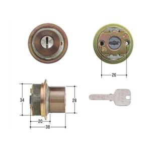 MIWA JNシリンダー MCY-500 【2個同一SET】 美和ロック 2個同一セット MIWA(美和ロック) MIWA KABA JNシリンダー