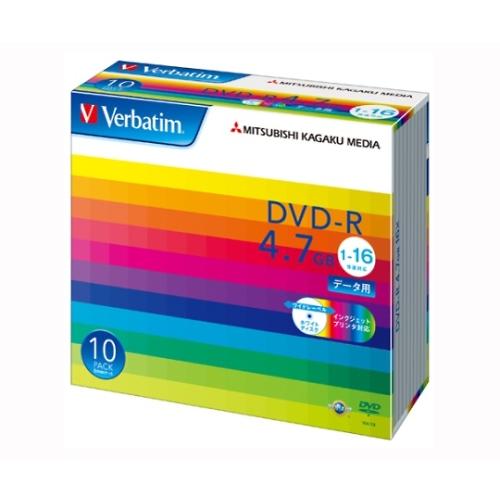 PC DATA用 DVD-R 1回記録タイプ 10枚 三菱化学メディア DHR47JP10V1 (6...