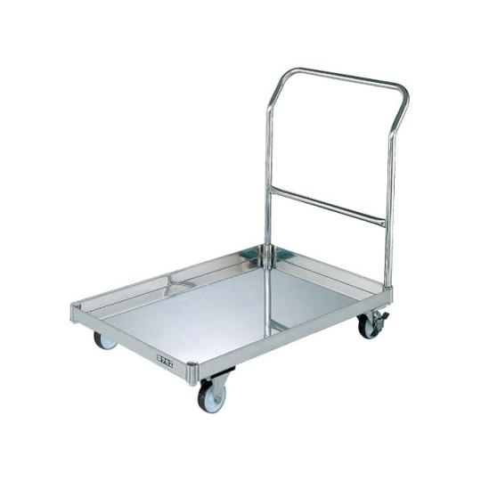 ステンレスパール台車 荷台皿型 サカエ SU-K1CSS (61-9824-58)