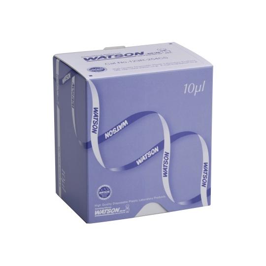 10μL ショートチップ エコパック 1箱 480本×10ラック入 WATSON 123R-254C...