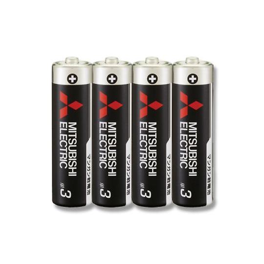 マンガン乾電池 R6PUD/4S 単3 4本入 三菱電機 7596312 (62-1046-16)