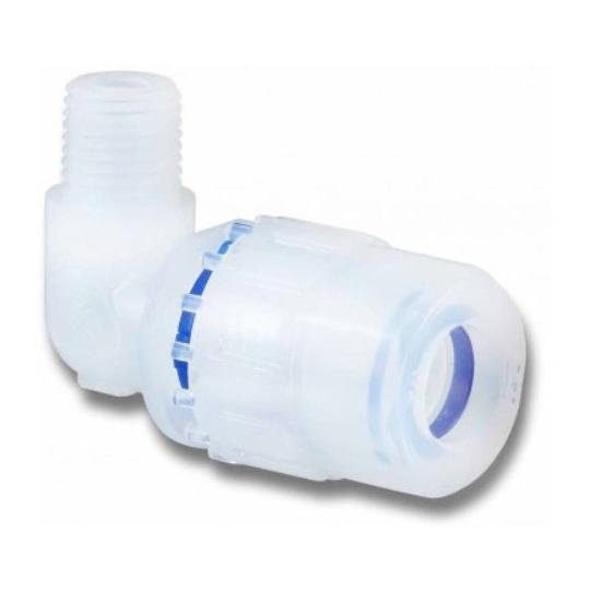 フッ素樹脂 PFA 継手 メイルエルボ FIT-ONE ME-H2-N1 (62-1058-21)