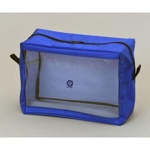 ソフトクリアケース 大 BC-01L-TB ブルークロス 62-1065-77