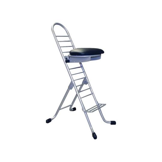 プロワークチェア ラウンド ブラック/シルバー ルネセイコウ PW-700R ブラック/シルバー (...