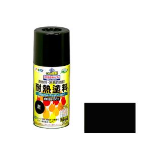 アサヒペン 耐熱塗料スプレー 300mL 黒 (62-2309-60)の商品画像