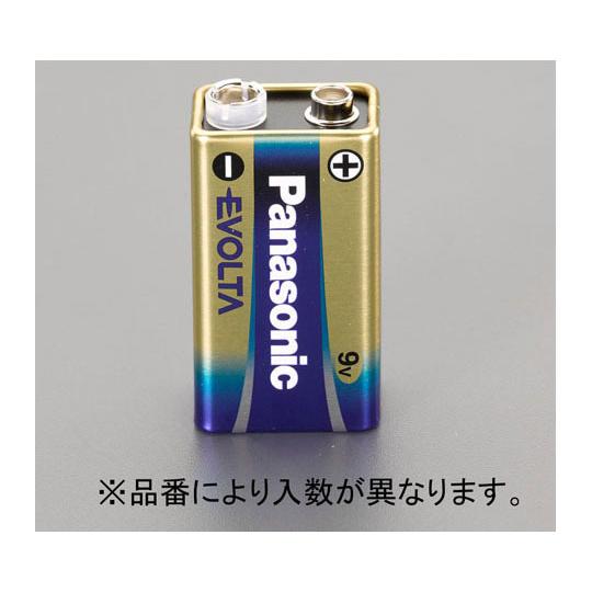 エスコ 乾電池・エボルタ 9Vx1個 EA758YR-9 (62-2661-52)