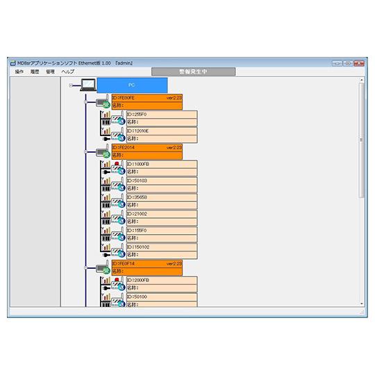 ワイヤレス ウォッチャ用 アプリケーションソフト イーサネット版 チノー MD800A-00L (6...
