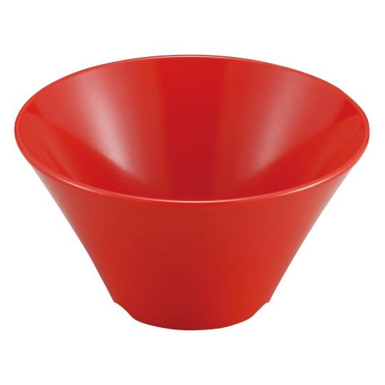 シンプル食器 めん鉢15 赤 エンテック SP-87R (62-2922-39)