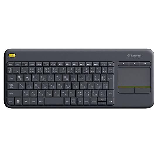 ロジクール ワイヤレス タッチキーボード k400 Plus ロジクール K400pBK (62-3...