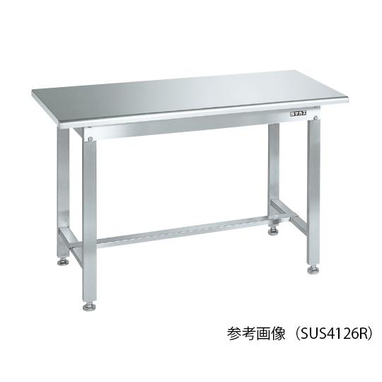 ステンレス作業台 天板R付 W900×D600×H740mm サカエ SUS4-096R (62-6...