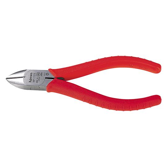 強力ニッパ 成形グリップ スリーピークス技研 NP-125Z (62-7026-34)