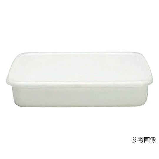野田琺瑯 White Seriesレクタングル浅型 Lシール蓋付 WRA-L (62-8186-50...