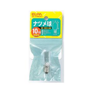 ナツメ球10W透明 ELPA G-14H C (62-8581-25)